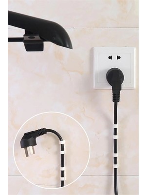 Mikasso 20'li Yapışkanlı Kablo Sabitleyici Şeffaf Klips Kablo Düzenleyici