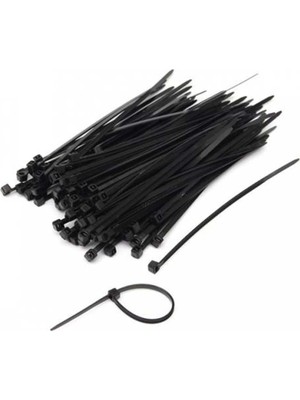 Mikasso 2,5x 200MM ( 20CM) Siyah Plastik Kablo Bağı 100 Adet 341008