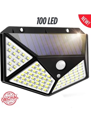 Mikasso Güneş Enerjili Hareket Sensörlü 100 LED Bağ Bahçe Garaj Ev Aydınlatma Lambası