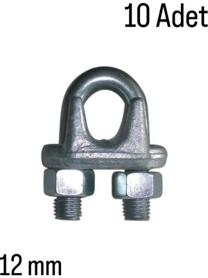 Mikasso A Tipi Halat Klemensi 12 mm (10 Adet)