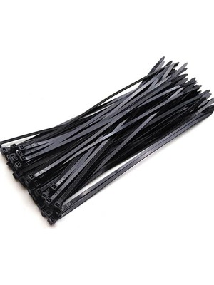 Mikasso Cırtlı Plastik Kelepçe 3,6X150 mm 100 Adet Siyah