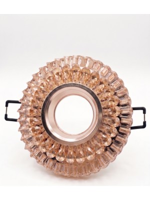 4 Adet  Cata Ct 6636 Manolya LED Efektli Dekoratif Cam Spot Kasası GU10 Duy 3200K Gün Işığ