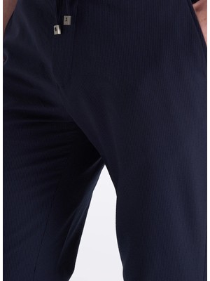 Fabrika Lacivert Erkek Jogger Çizgili Pantolon F6SM-PNT 2601