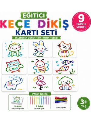 Self Power 9'lu Sevimli Hayvan Figürlü El Işi Seti Çocuklar Için Zeka,hayal Gücü ve El Becerileri Geliştiricisi