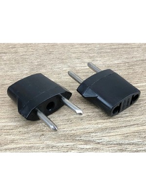 Mikasso 2 Adet Amerikan Tipi Priz Dönüştürücü Elektrik Fiş Çevirici Adaptör Plastik