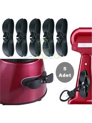 Mikasso 5 Adet Yapışkanlı Kablo Düzenleyici Airfriyer Mikser Kettle Fırın Şarj Pc Fiş Kablo Sarma Aparatı