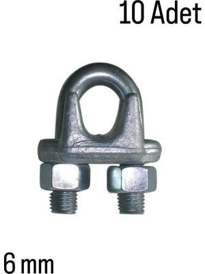 Mikasso A Tipi Halat Klemensi 6 mm (10 Adet)