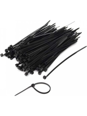 Mikasso 15 cm Siyah Plastik Kablo Bağı 2,5X150MM 100 Adet 341013