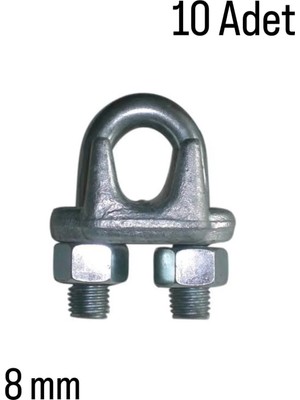 Mikasso A Tipi Halat Klemensi 8 mm (10 Adet)