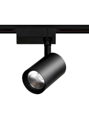 Mikasso 30 W Babil Cob LED Ray Spot - Beyaz Işık (6500K) - Siyah Kasa - Monofaze - CT-5334B