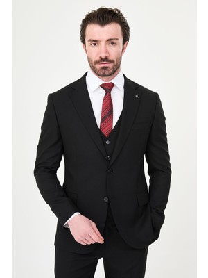 MCR Düz Slim Fit Mono Yaka Erkek Takım Elbise