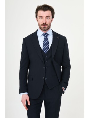 MCR Düz Slim Fit Mono Yaka Erkek Takım Elbise