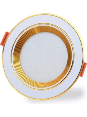Mikasso 5 Watt 3 Renk LED Spot Gold-Beyaz Kasa, Beyaz Sarı Günışığı