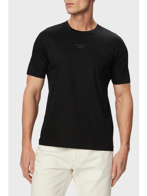 Boss Pamuklu Sırt Baskılı Regular Fit Bisiklet Yaka T Shirt Erkek T Shirt 50561856 001