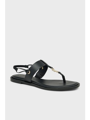 Calvin Klein Logo Detaylı  Parmak Arası Sandalet HW0HW029260GJ Bayan Sandalet HW0HW02926 0gj