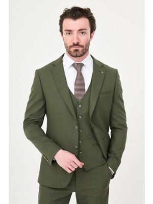 MCR Düz Slim Fit Mono Yaka Erkek Takım Elbise