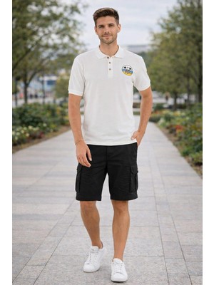 Alexander Gardi Alexandergardı Baskılı Polo Yaka T-Shirt