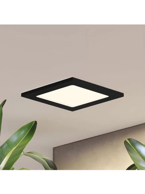 Mikasso 6W 6500K Beyaz Işık Siyah Kasa Sıva Altı Kare LED Spot MX-1030