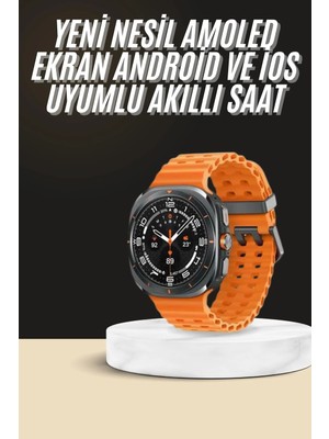 Masa Dostu Akıllı Saat Unısex Zarif Görünümlü Titanyum Kasa Amoled Ekran Müzik Dinleme Tdms-07