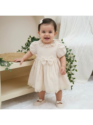Butik Kız Bebek %100 Pamuklu Müslin Elbise