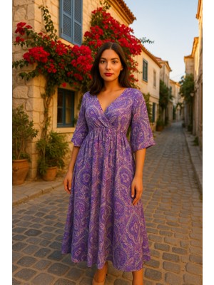 Alyn Wear 7035 Elbise-Mor