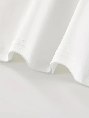 Alyn Wear Baskılı Oversize Bisiklet Yaka T-Shirt - Beyaz