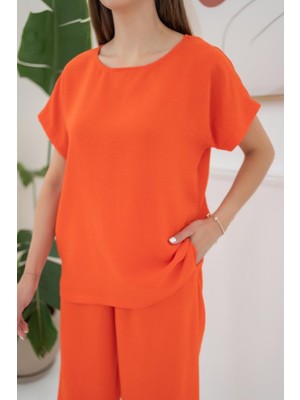 Alyn Wear Oranj T-Shirt ve Pantolon Takım