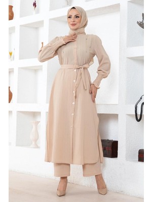 Missvalle Inci Detaylı Takım Bej 19360