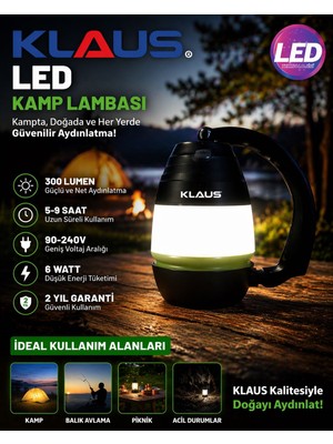 Klaus LED Kamp Lambası