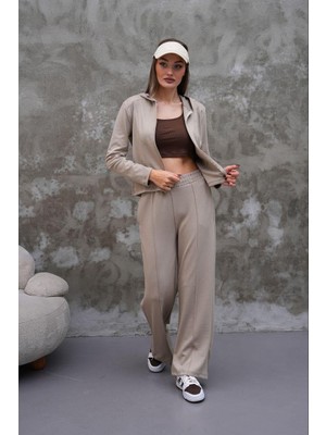 Elaxi Modal Kumaş Slim Fit Kapüşonlu Ikili Takım