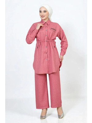Missvalle Beli Bağcıklı Takım Pembe 19220