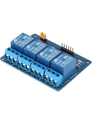 Robotik Programlama 12V 4 Kanal Röle Kartı - 4'lü Röle Modülü
