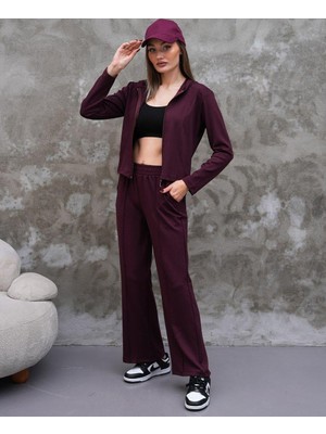 Elaxi Modal Kumaş Slim Fit Kapüşonlu Ikili Takım