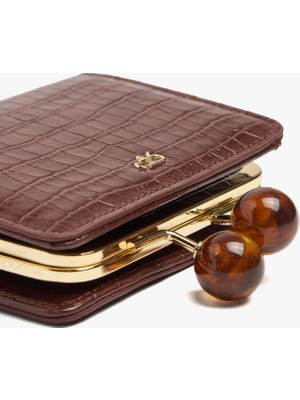 Parfois Kadın Hayvan Desenli Kiss-Lock Kapamalı Cüzdan