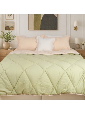 Luna Bueno Golden Quilt Çift Kişilik Çift Taraflı Pike Takımı & Yatak Örtüsü