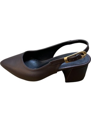 Güven Kundura Kadın Arkası Açık Kadın Topuk Ayakkabı