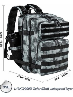 Quickprep 35L Taktik Askeri Sırt Çantası - 900D Oxford Su Geçirmez Kumaş