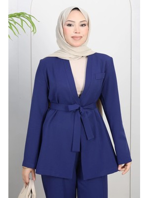 Missvalle Soft Blazer Takım Indigo 19389