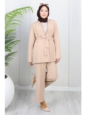Missvalle Soft Blazer Takım Bej 19389