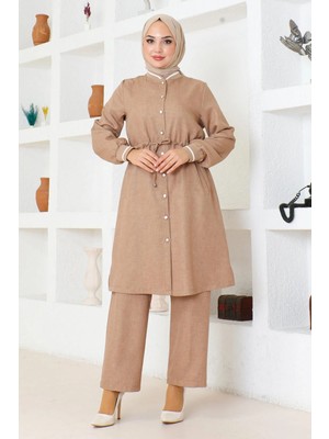 Missvalle Beli Bağcıklı Ribanalı Takım Taba 19212