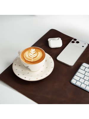 BloominBag Atelier 91 Saddle Heritage Leather Desk Mat - Medium