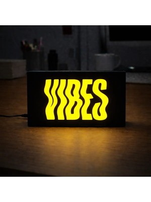Gişe Arts Masa Lambası - Vibes Adaptörlü Dekoratif & Hediyelik Lamba