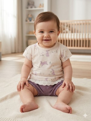 Babydoll 2li Takım Babyhi Mor