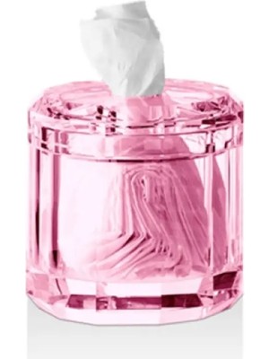 Decor Walther Kristall Mendil Kutusu - Pembe