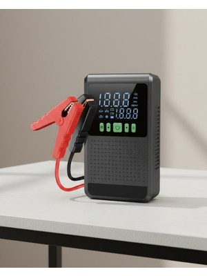 tp 12.000 Mah Şarjlı Araç Akü Takviye ve Işıklı Hava Kompresörü - Lisinya