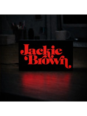 Gişe Arts Masa Lambası - Jackie Brown Adaptörlü Dekoratif & Hediyelik Lamba
