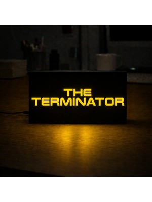 Gişe Arts Masa Lambası - The Terminator Adaptörlü Dekoratif & Hediyelik Lamba