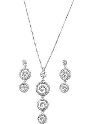 Argentum Concept 925 Ayar Gümüş Girdap Set - 67020402