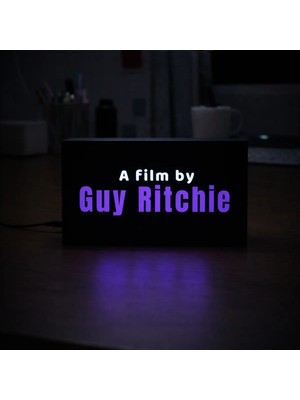 Gişe Arts Masa Lambası - A Film By Guy Ritchie Adaptörlü Dekoratif & Hediyelik Lamba