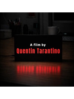 Gişe Arts Masa Lambası - A Film By Quentin Tarantino Adaptörlü Dekoratif & Hediyelik Lamba